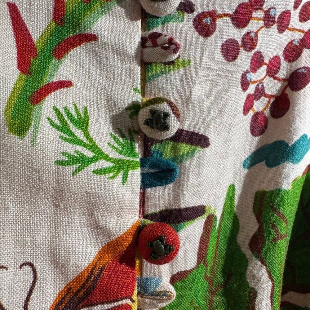 Farm Rio Farm Print Linen Blend Maxi Dress XL - Picture 5 of 9